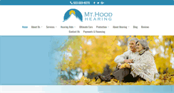 Desktop Screenshot of mthoodhearing.com