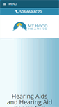 Mobile Screenshot of mthoodhearing.com